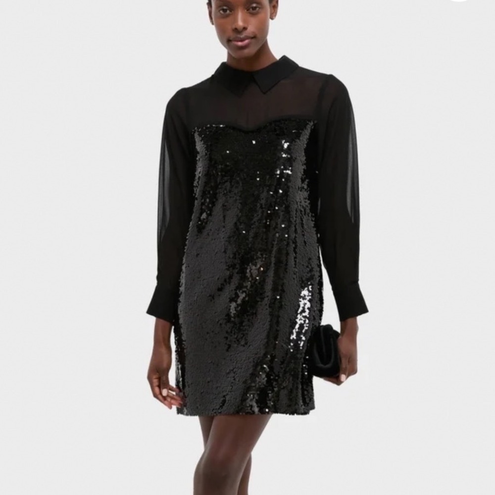 Tuckernuck Josie Sequins Dress Black Small New With Tags